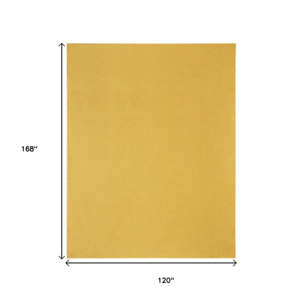 10' X 14' Yellow Indoor Outdoor Area Rug HomeRoots