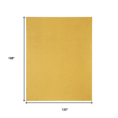 10' X 14' Yellow Indoor Outdoor Area Rug HomeRoots
