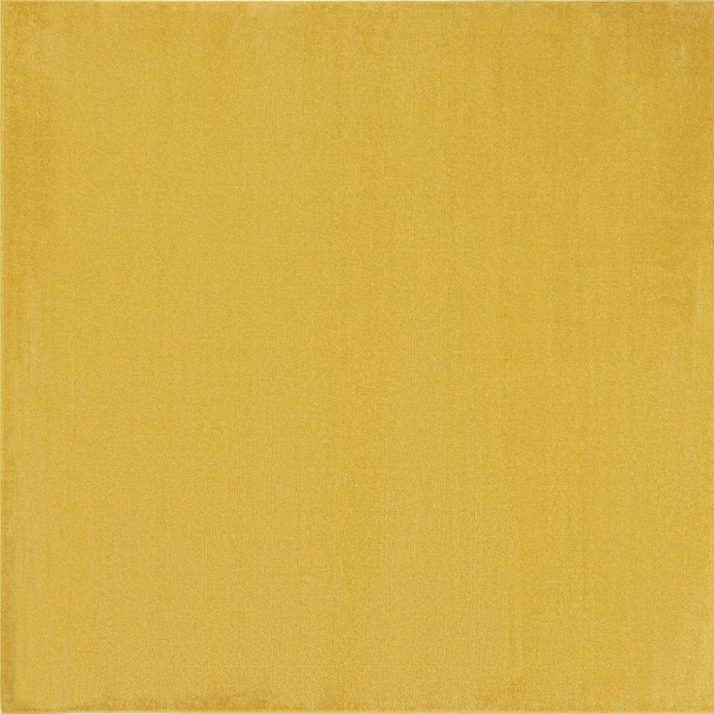 7' Yellow Square Indoor Outdoor Area Rug — view 3