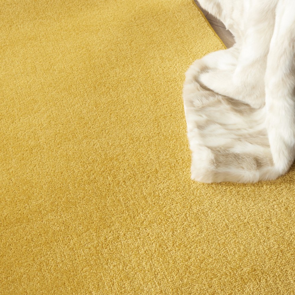 7' Yellow Square Indoor Outdoor Area Rug HomeRoots