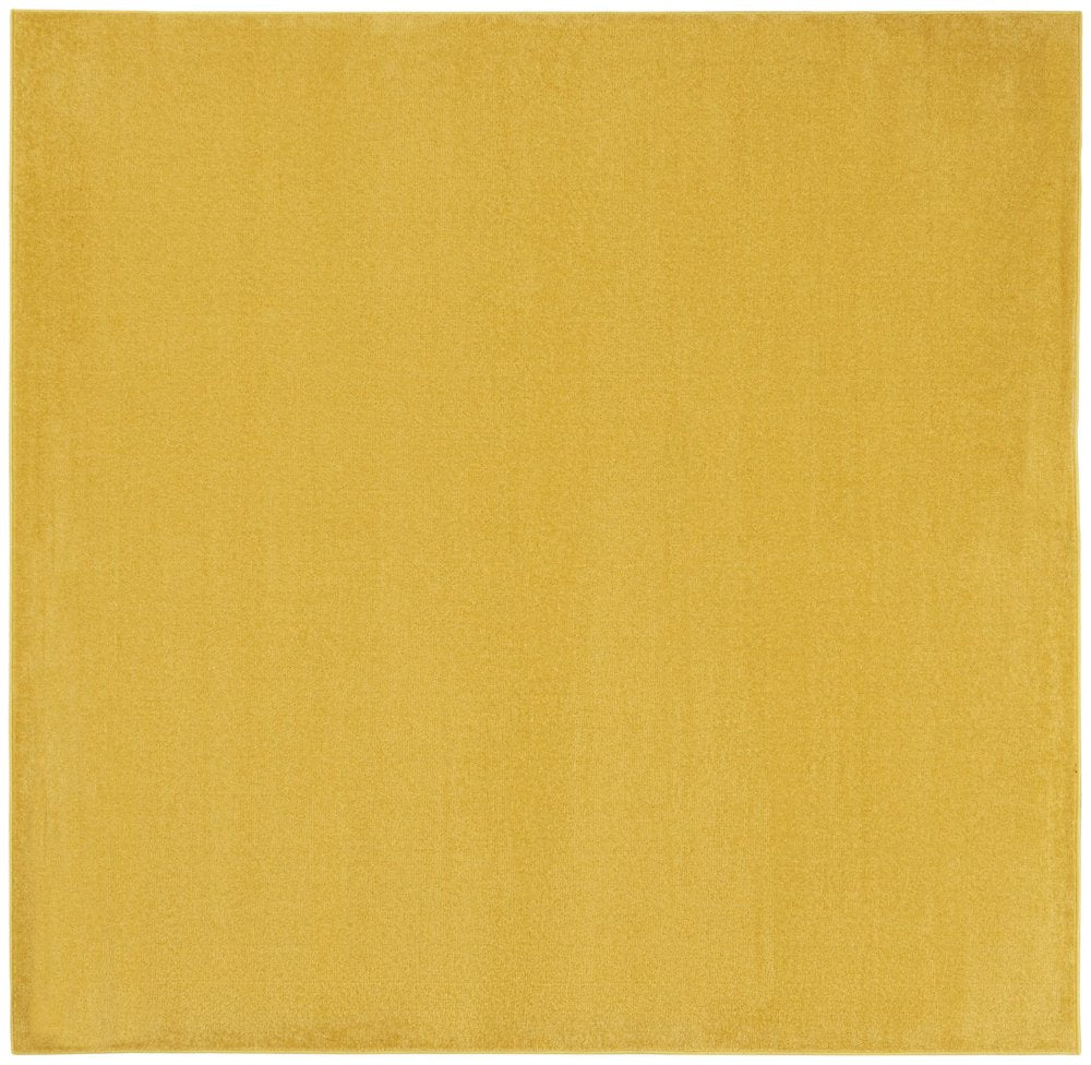7' Yellow Square Indoor Outdoor Area Rug — view 8