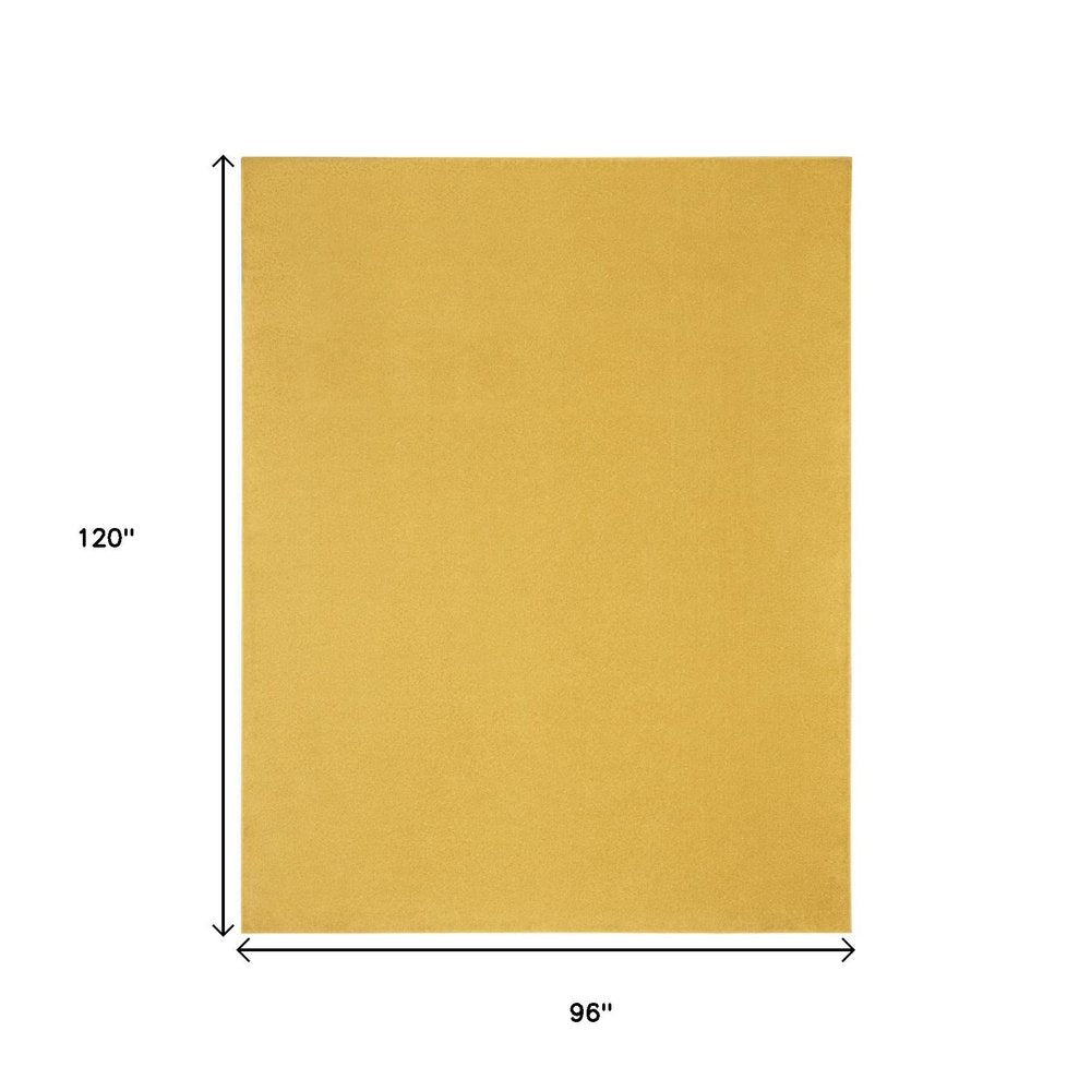 8' X 10' Yellow Indoor Outdoor Area Rug HomeRoots