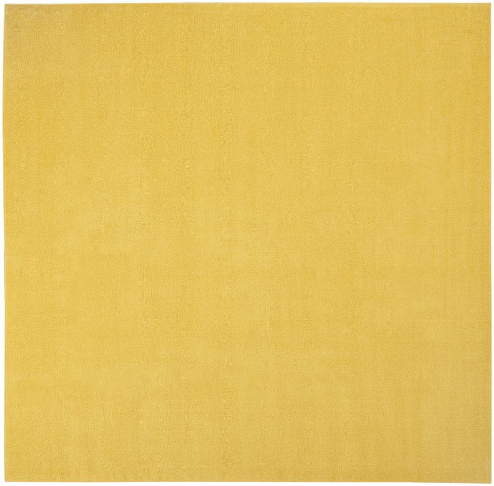 9' Yellow Square Indoor Outdoor Area Rug — view 1