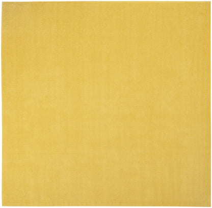 9' Yellow Square Indoor Outdoor Area Rug HomeRoots