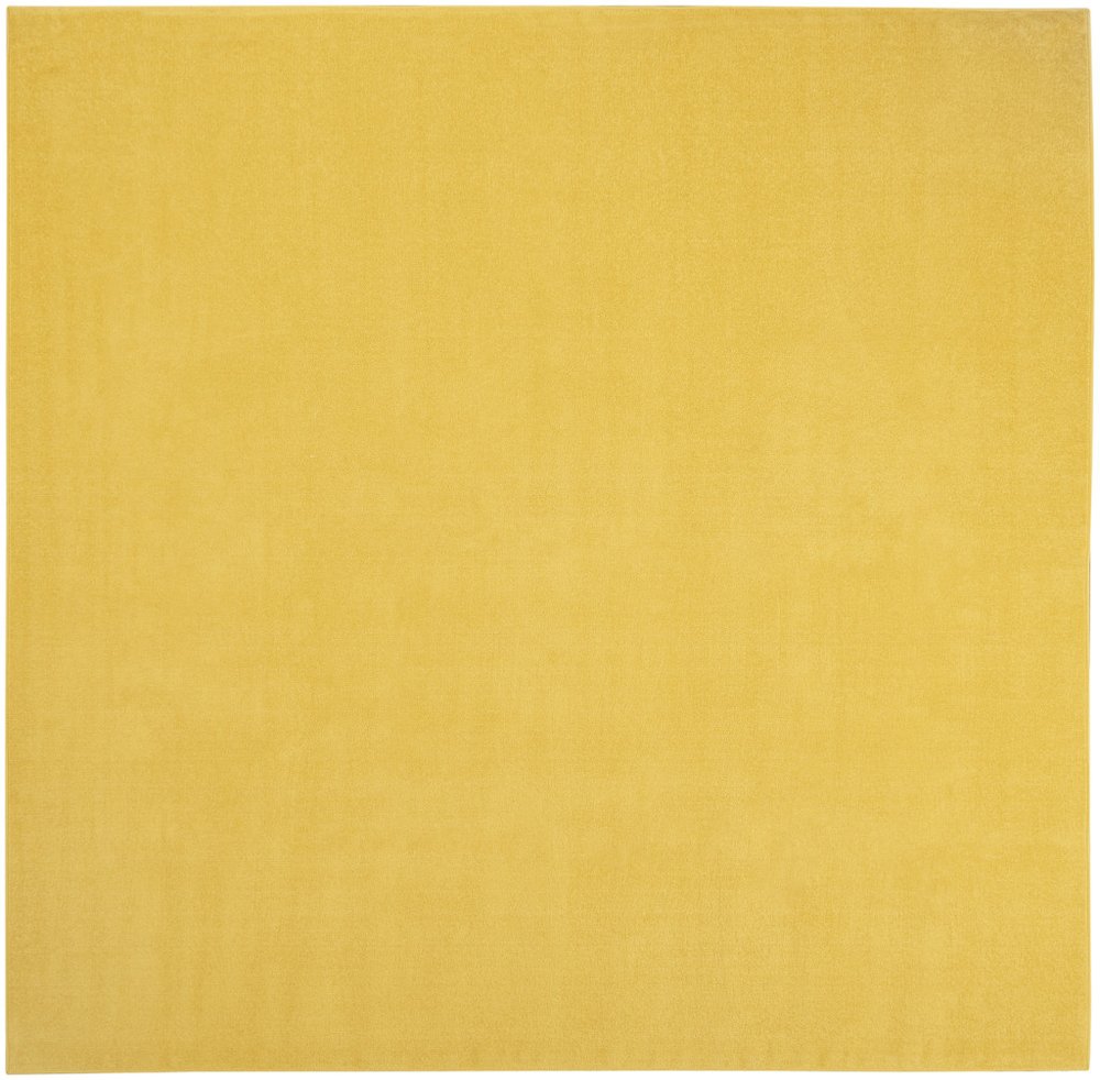 9' Yellow Square Indoor Outdoor Area Rug HomeRoots
