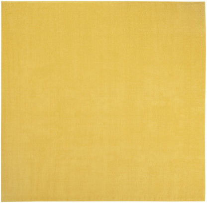 9' Yellow Square Indoor Outdoor Area Rug HomeRoots