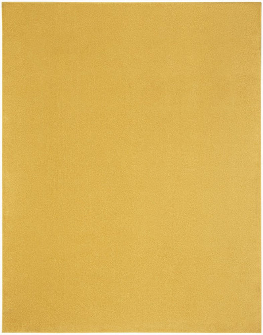 9' X 12' Yellow Indoor Outdoor Area Rug