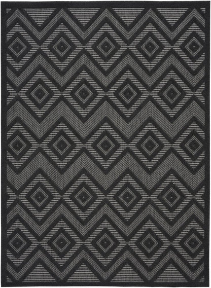 6' X 9' Charcoal Indoor Outdoor Area Rug HomeRoots