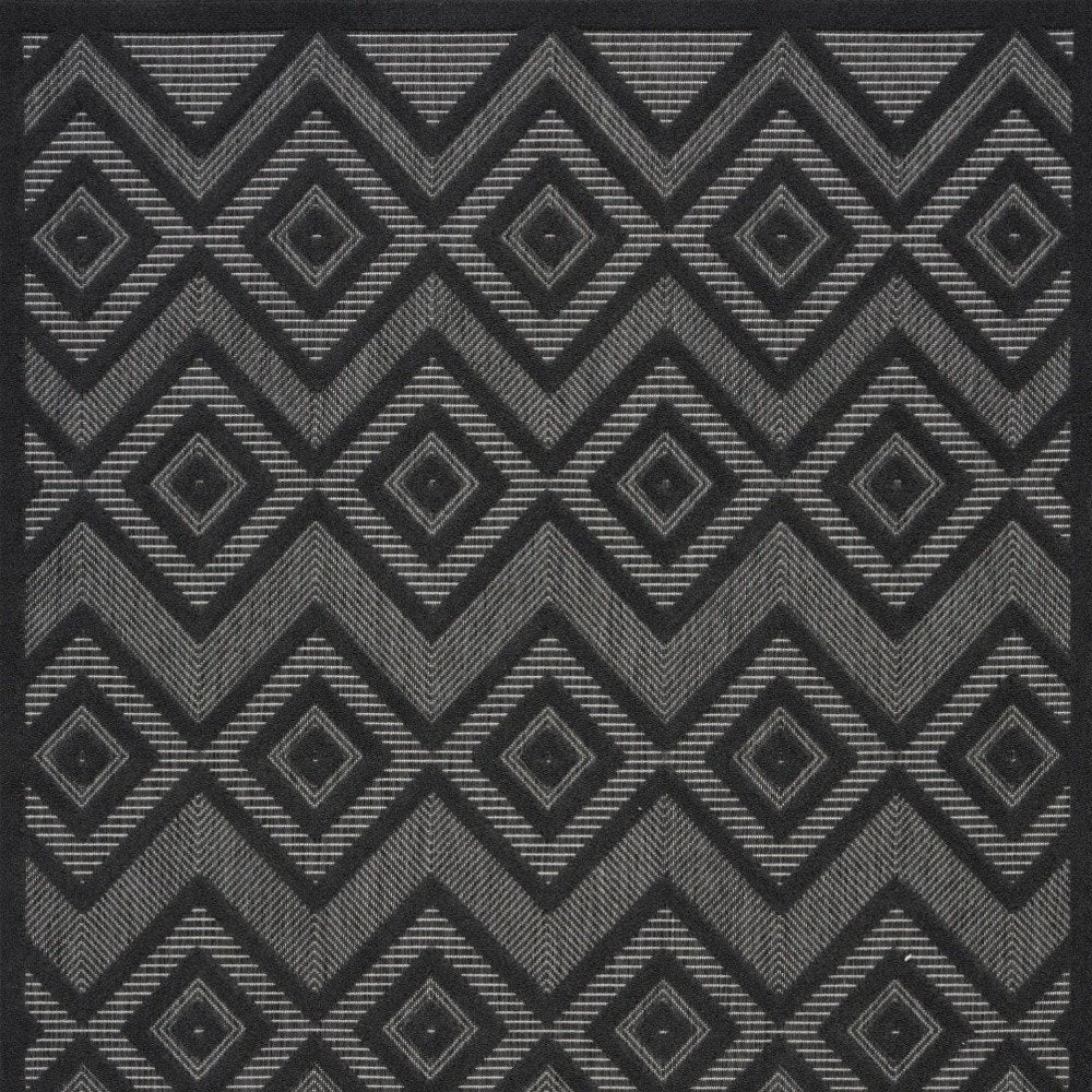 6' X 9' Charcoal Indoor Outdoor Area Rug — view 3