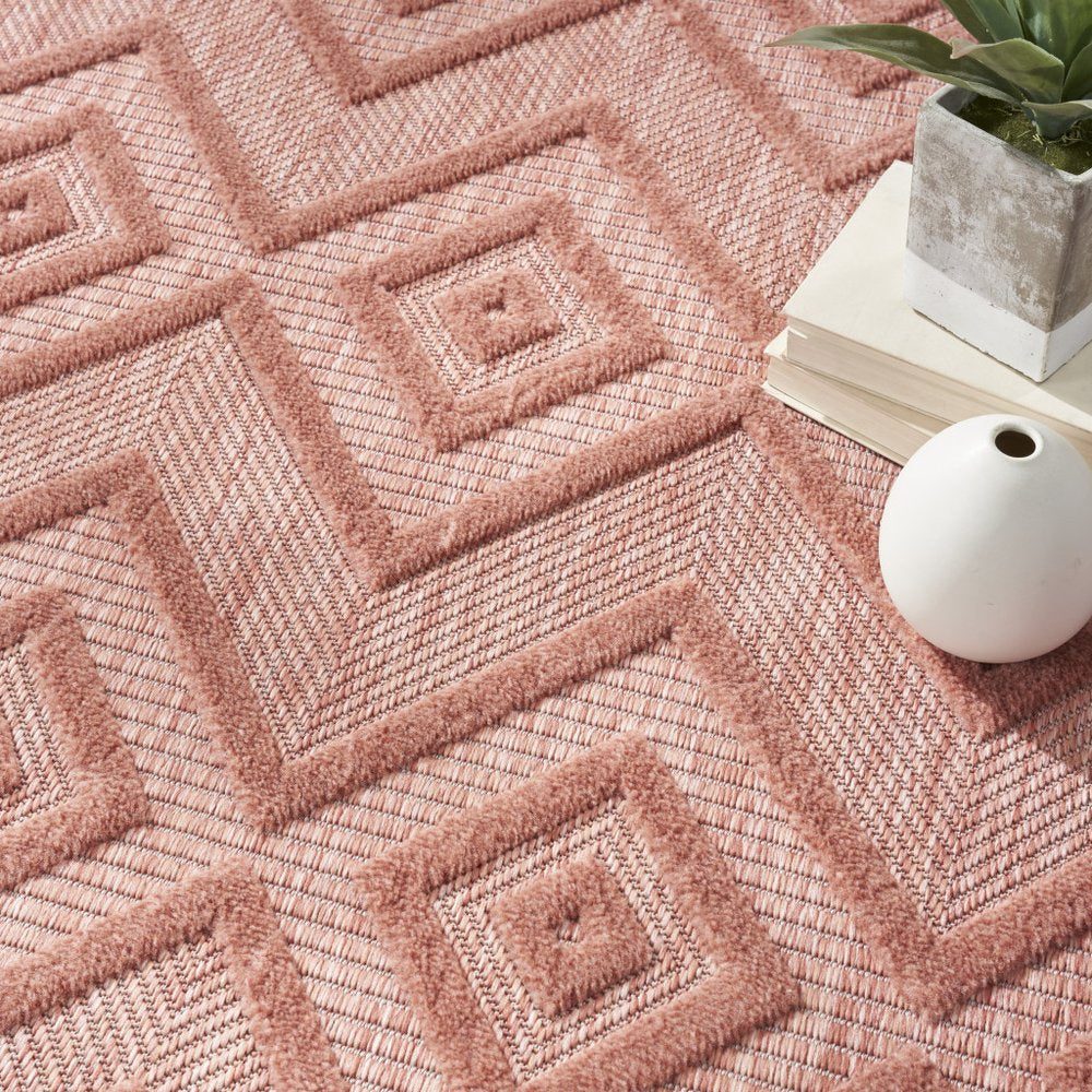 6' X 9' Coral Indoor Outdoor Area Rug HomeRoots