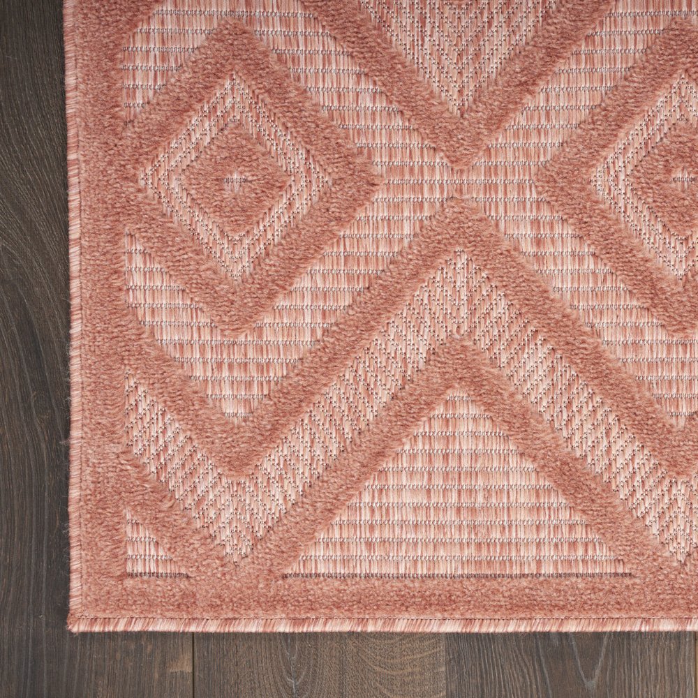 6' X 9' Coral Indoor Outdoor Area Rug — view 10
