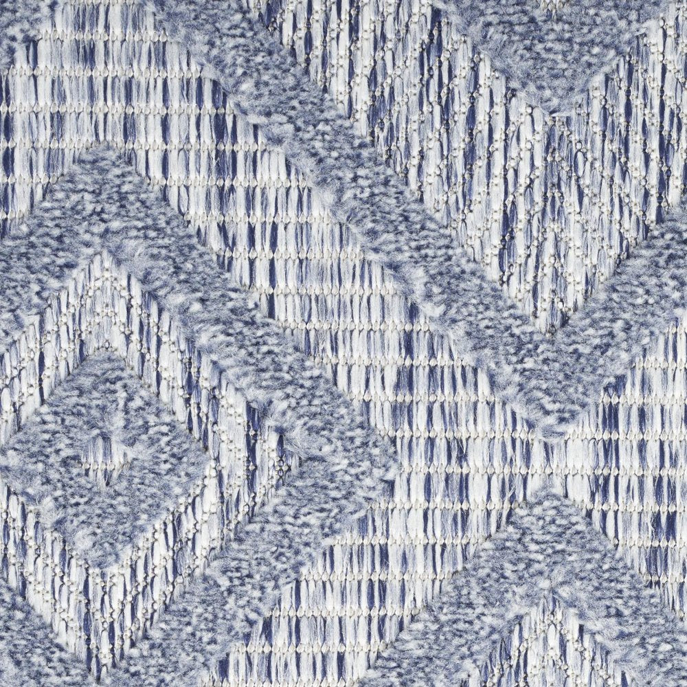 5' X 7' Denim Blue Indoor Outdoor Area Rug — view 10