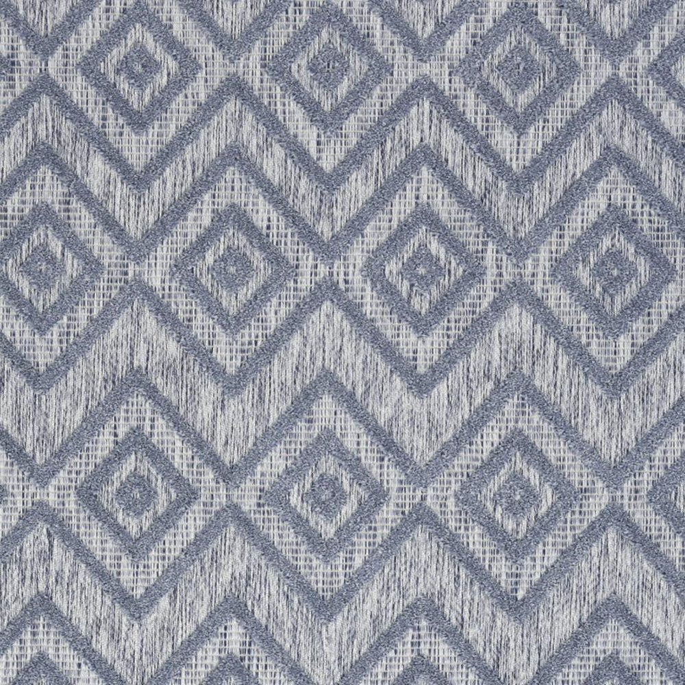 5' X 7' Denim Blue Indoor Outdoor Area Rug — view 2