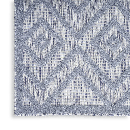 5' X 7' Denim Blue Indoor Outdoor Area Rug HomeRoots
