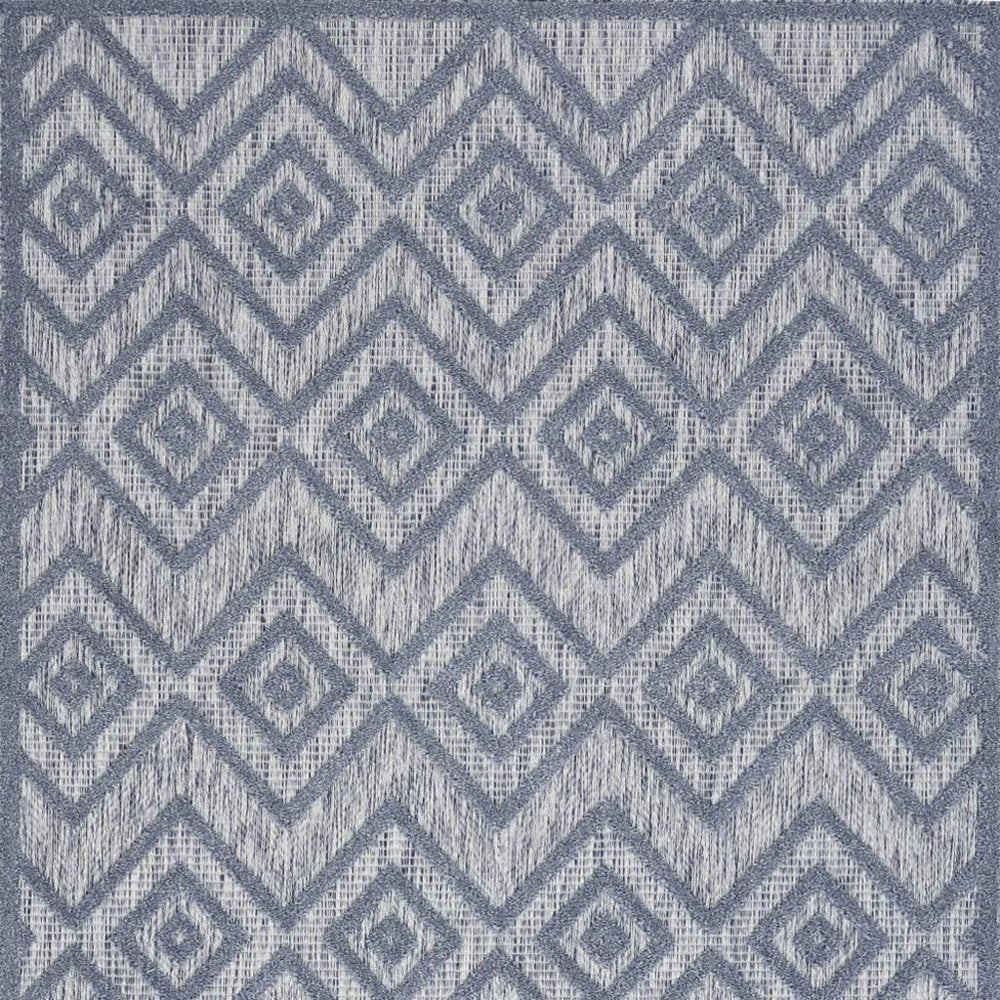 5' X 7' Denim Blue Indoor Outdoor Area Rug — view 3