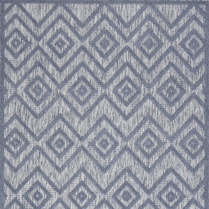 5' X 7' Denim Blue Indoor Outdoor Area Rug HomeRoots
