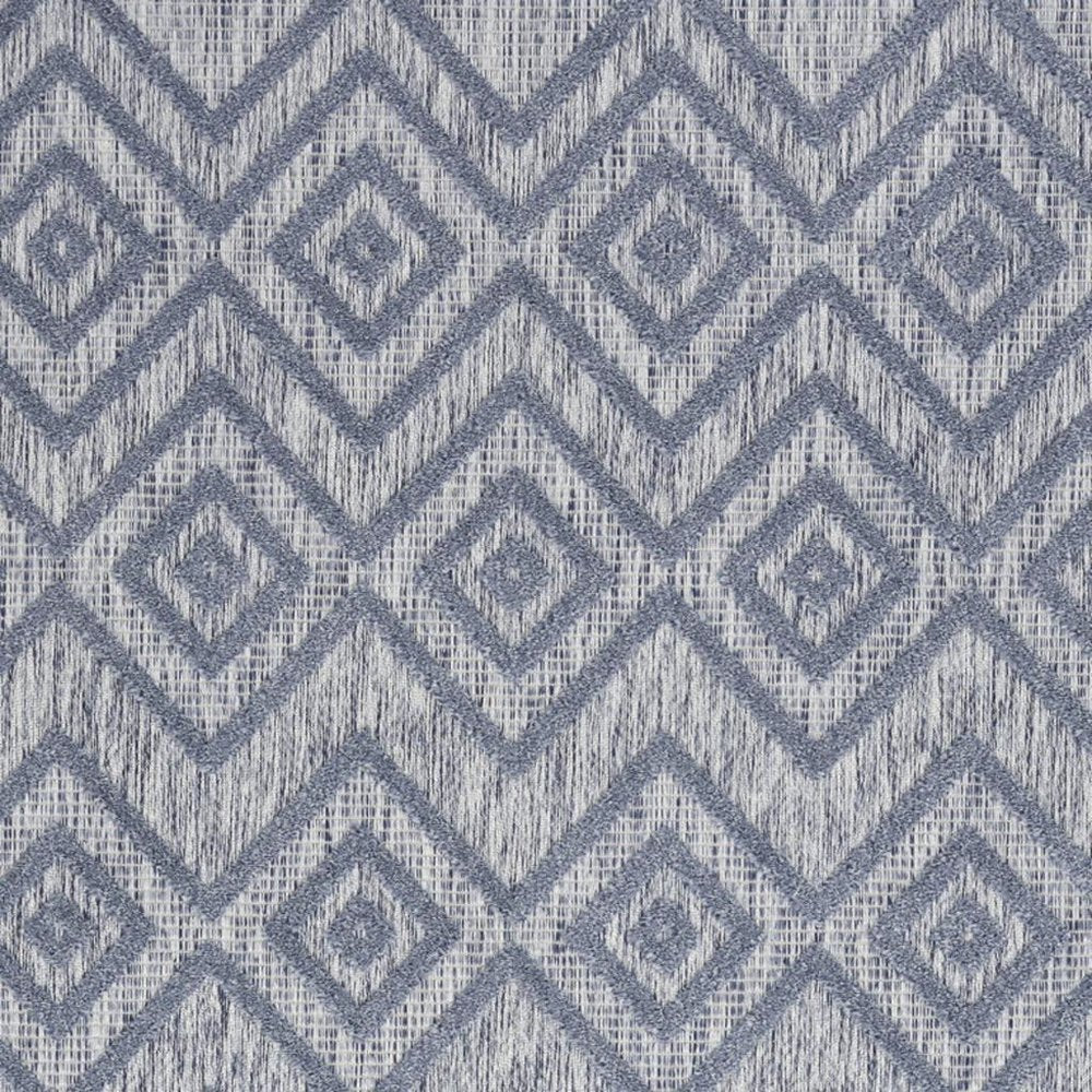 6' X 9' Denim Blue Indoor Outdoor Area Rug HomeRoots