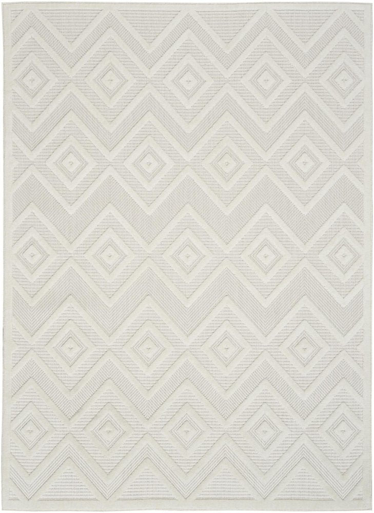 5' X 7' Ivory Indoor Outdoor Area Rug — view 6