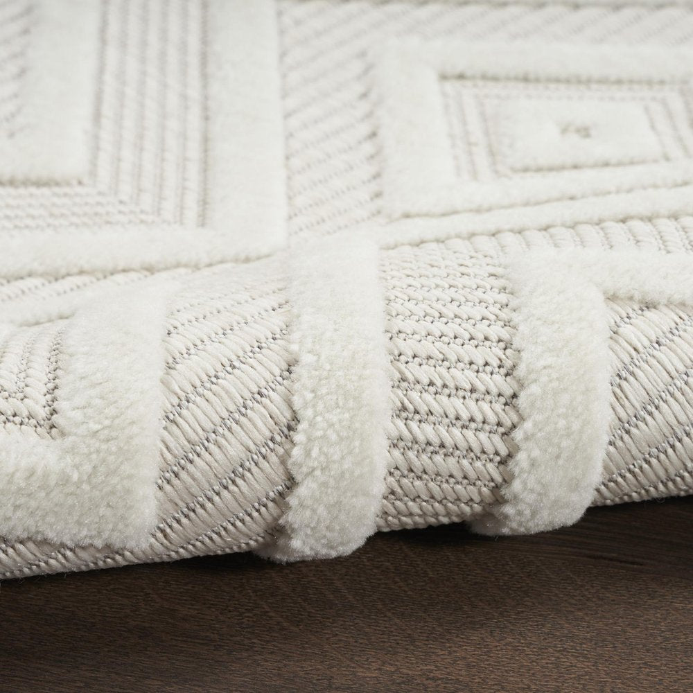 5' X 7' Ivory Indoor Outdoor Area Rug — view 3