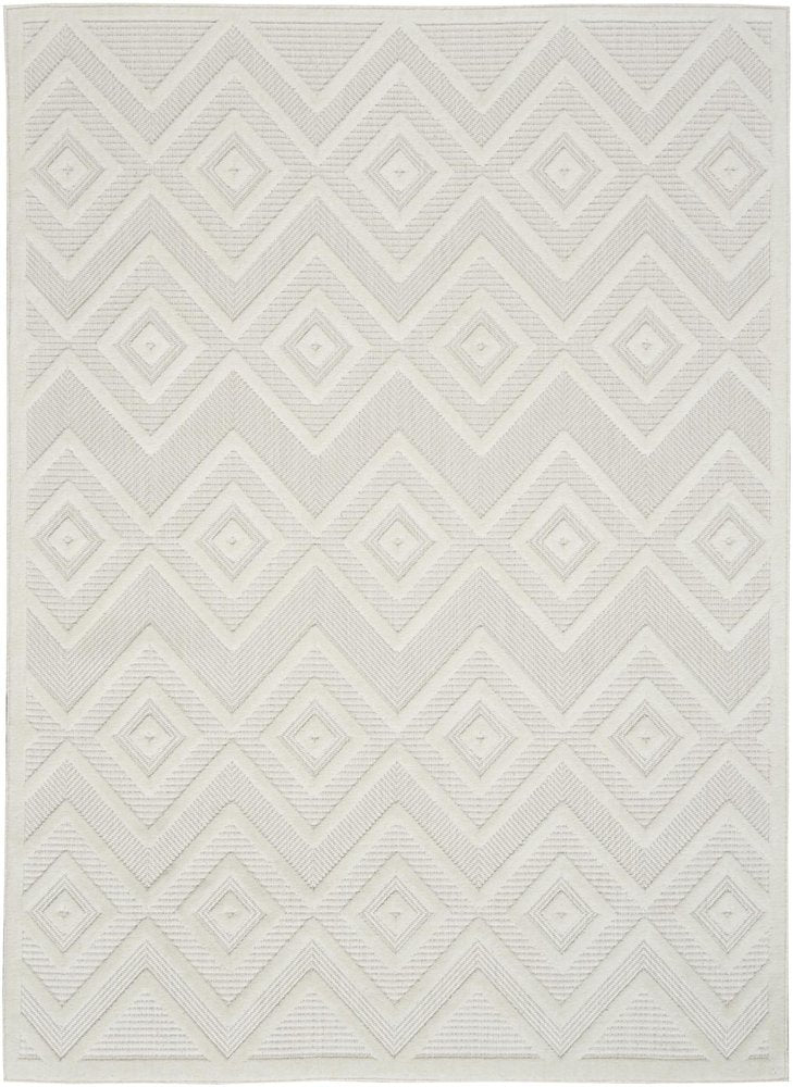 6' X 9' Ivory Indoor Outdoor Area Rug — view 5