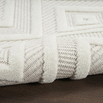 6' X 9' Ivory Indoor Outdoor Area Rug HomeRoots