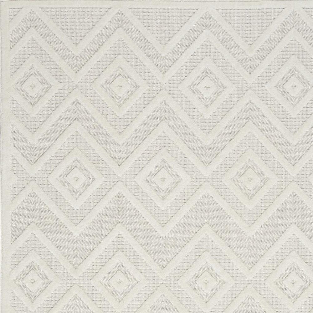 6' X 9' Ivory Indoor Outdoor Area Rug HomeRoots
