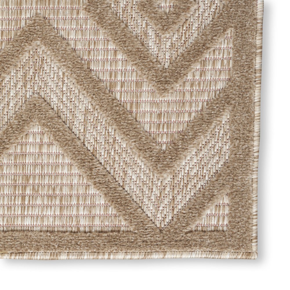 5' X 7' Beige Indoor Outdoor Area Rug — view 12