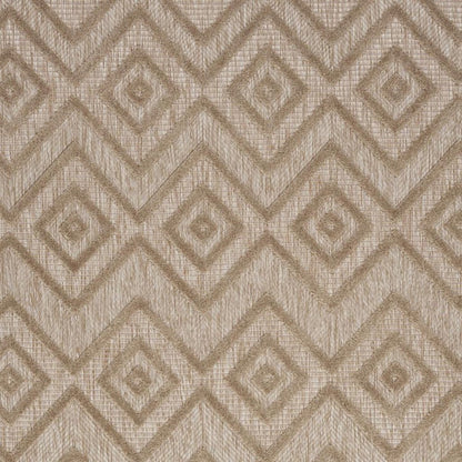 5' X 7' Beige Indoor Outdoor Area Rug