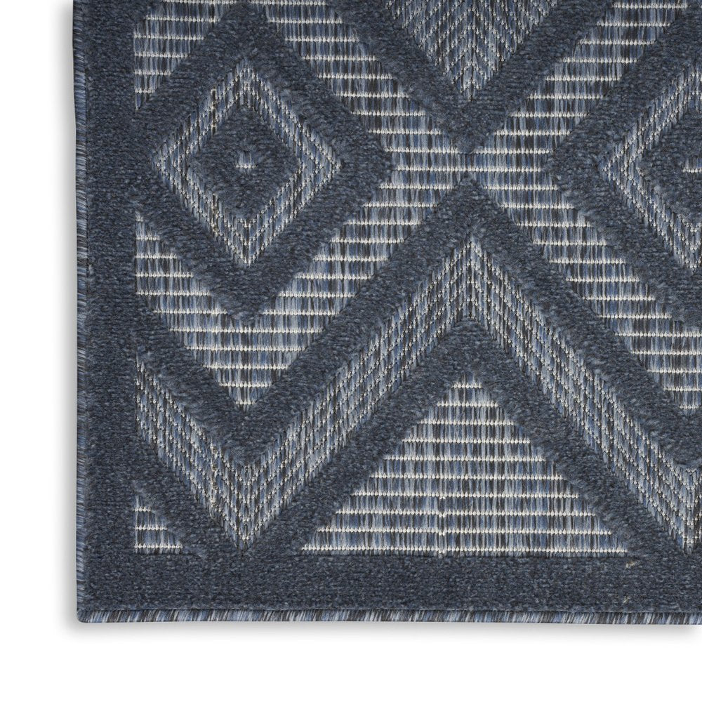 5' X 7' Blue Indoor Outdoor Area Rug HomeRoots