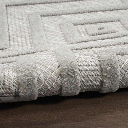 5' X 7' Gray Indoor Outdoor Area Rug