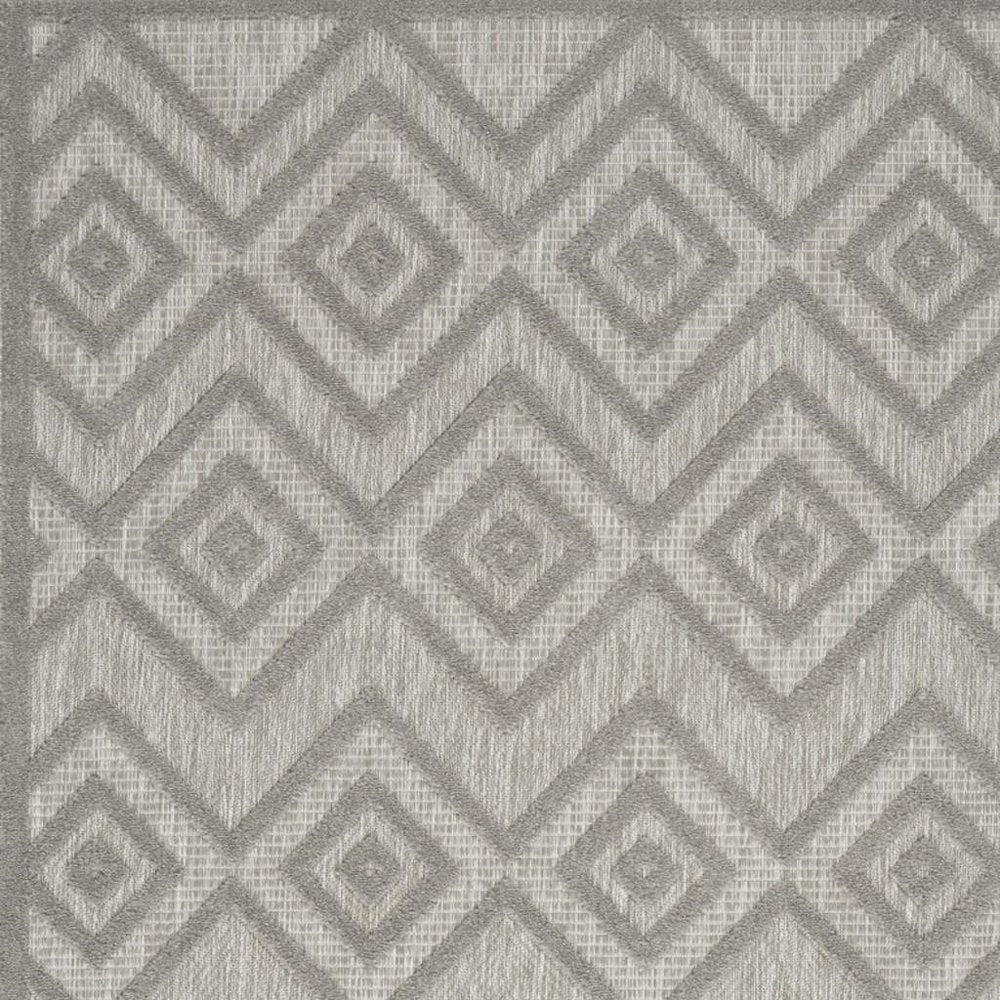 5' X 7' Gray Indoor Outdoor Area Rug HomeRoots