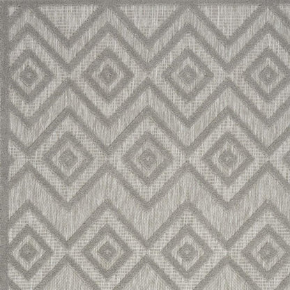 5' X 7' Gray Indoor Outdoor Area Rug HomeRoots