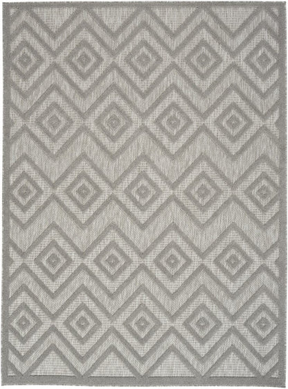 5' X 7' Gray Indoor Outdoor Area Rug HomeRoots