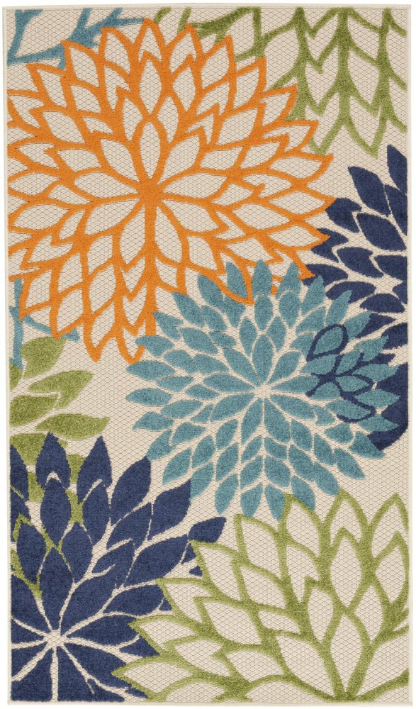 3' X 5' Cream Indoor Outdoor Area Rug — view 6