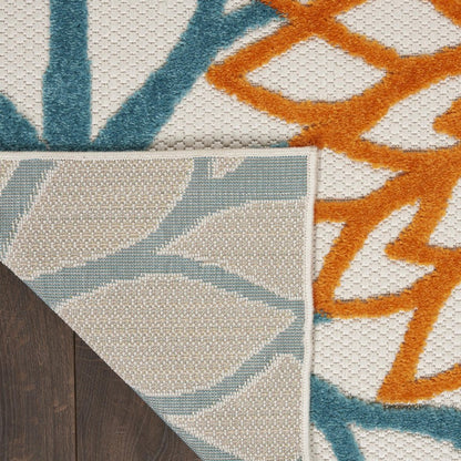 4' X 6' Blue And Yellow Indoor Outdoor Area Rug HomeRoots