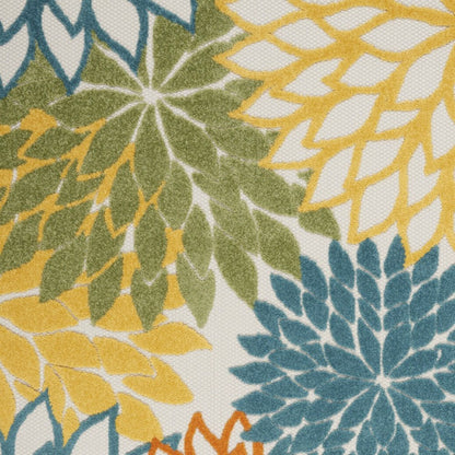 6' X 9' Blue And Yellow Indoor Outdoor Area Rug HomeRoots