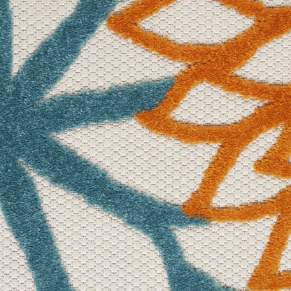 8' X 11' Blue And Yellow Indoor Outdoor Area Rug HomeRoots