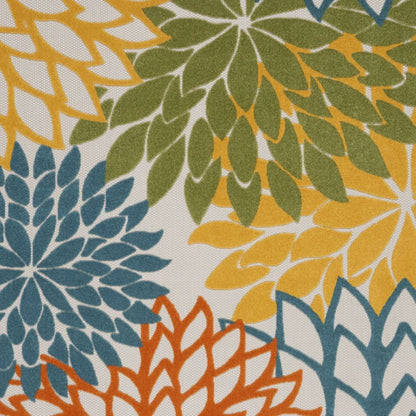 8' X 11' Blue And Yellow Indoor Outdoor Area Rug HomeRoots