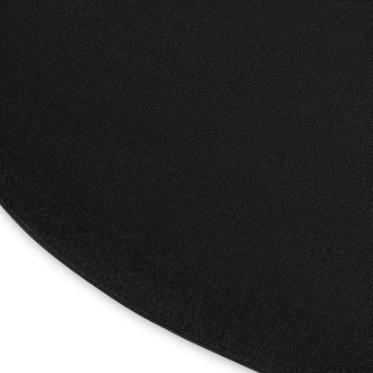 4' Black Round Indoor Outdoor Area Rug HomeRoots
