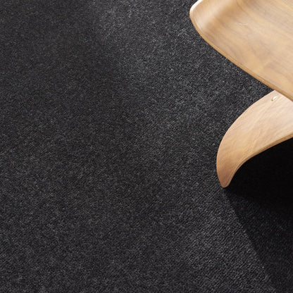 4' Black Round Indoor Outdoor Area Rug HomeRoots