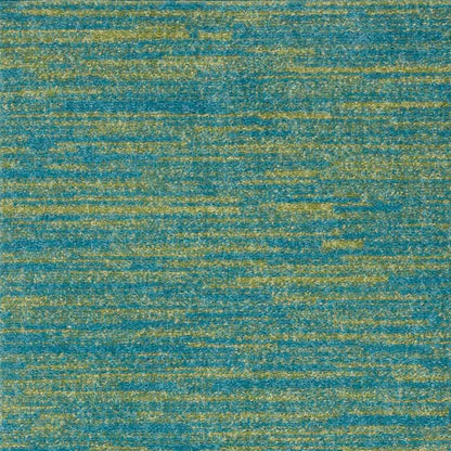 4' Runner Blue And Green Indoor Outdoor Runner Rug HomeRoots