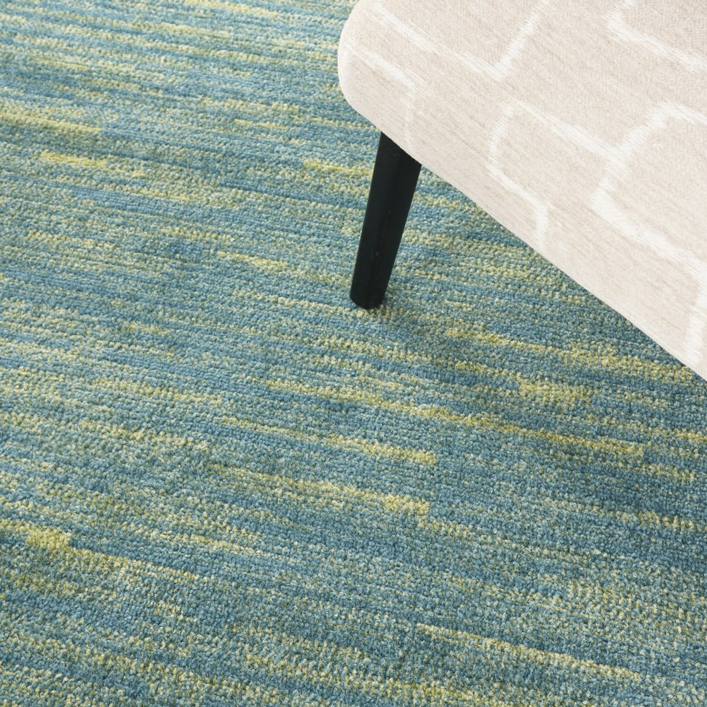 6' X 6' Blue And Green Round Indoor Outdoor Area Rug HomeRoots