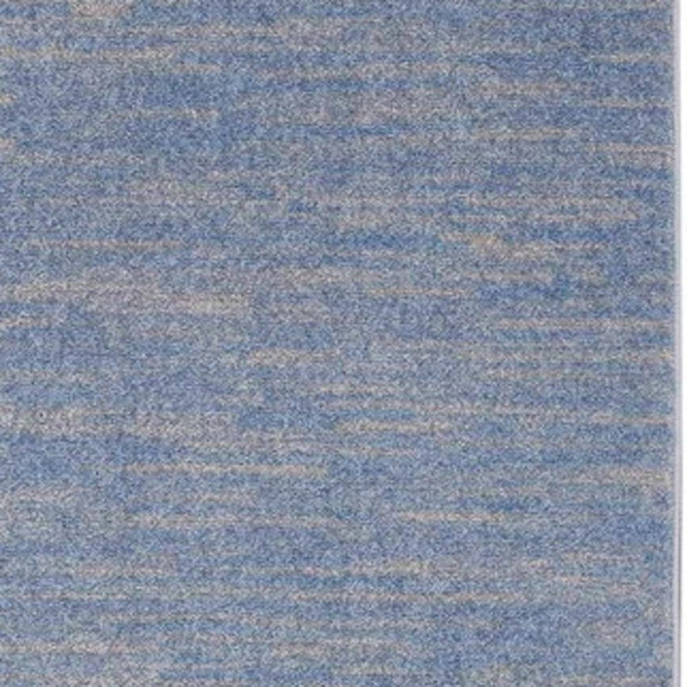 3' X 5' Blue And Gray Indoor Outdoor Area Rug HomeRoots