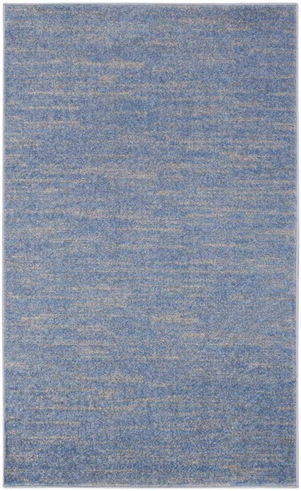 3' X 5' Blue And Gray Indoor Outdoor Area Rug — view 1