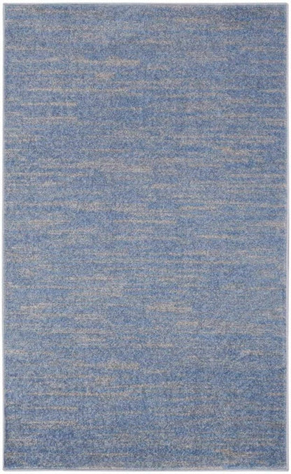 3' X 5' Blue And Gray Indoor Outdoor Area Rug HomeRoots