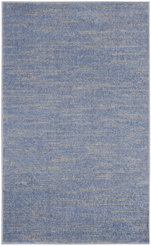 3' X 5' Blue And Gray Indoor Outdoor Area Rug — view 8