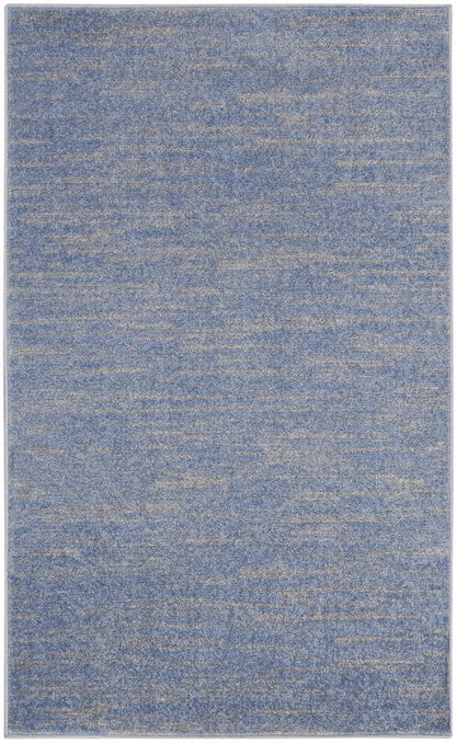 3' X 5' Blue And Gray Indoor Outdoor Area Rug HomeRoots