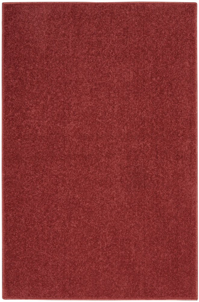 2' X 4' Brick Red Indoor Outdoor Runner Rug — view 7