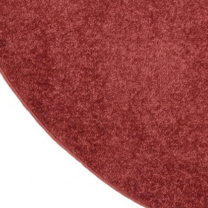 4' Brick Red Round Indoor Outdoor Area Rug HomeRoots