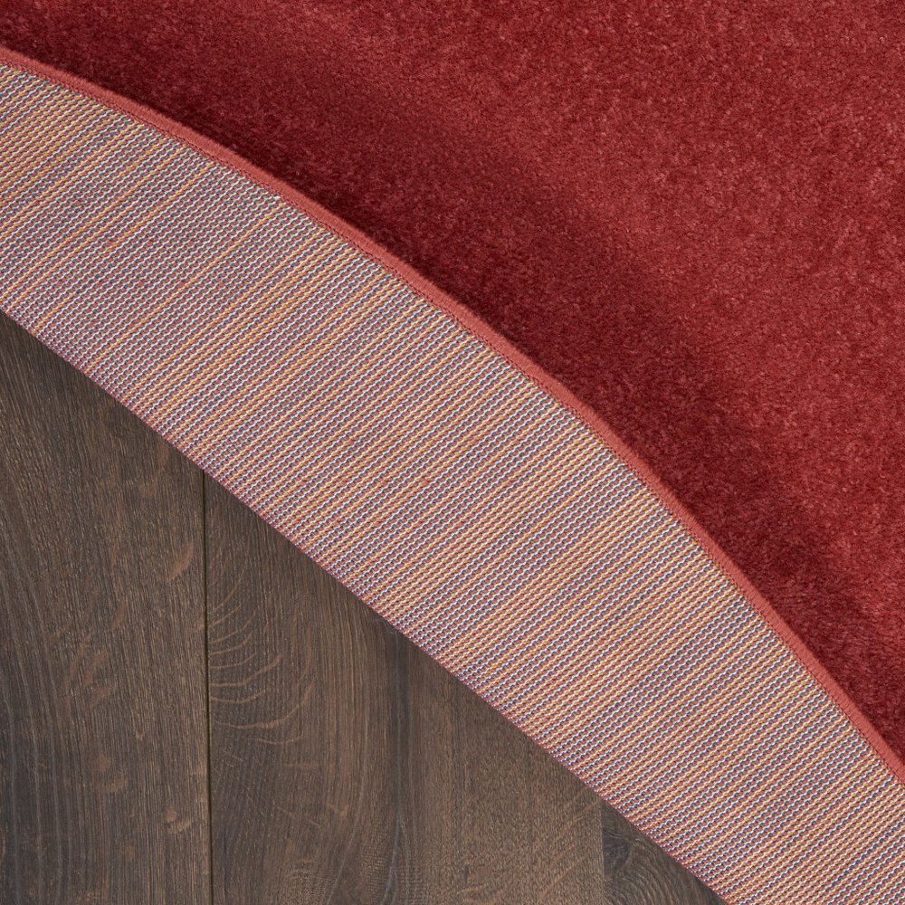 6' X 6' Brick Red Round Indoor Outdoor Area Rug HomeRoots